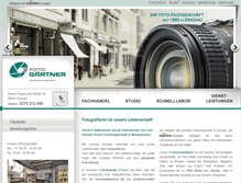 Tablet Screenshot of fotogaertner.de